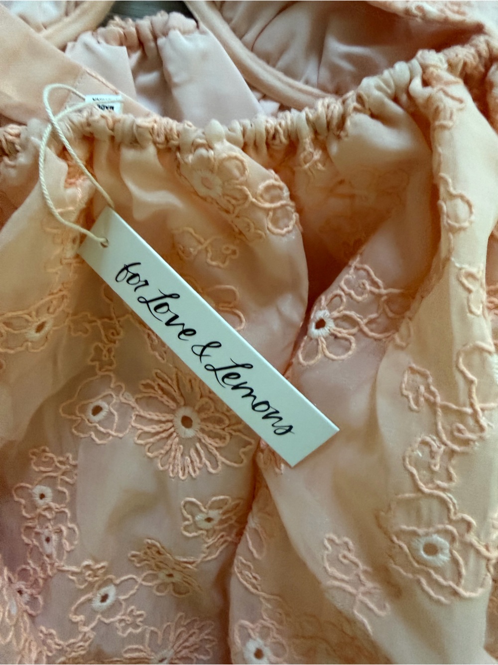 For Love & Lemons Peach Mini Dress - Picture 11 of 12